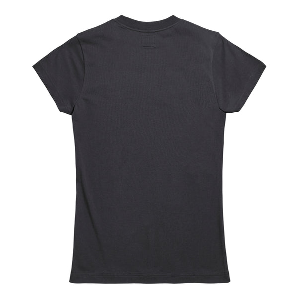 Gwynedd Womens Embroidered Tee in Black