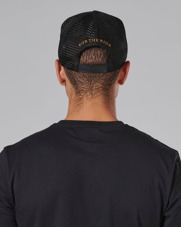 Dude Trucker Cap in Black