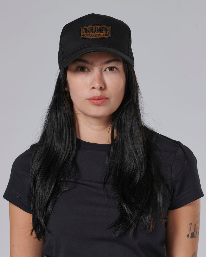 Dude Trucker Cap in Black