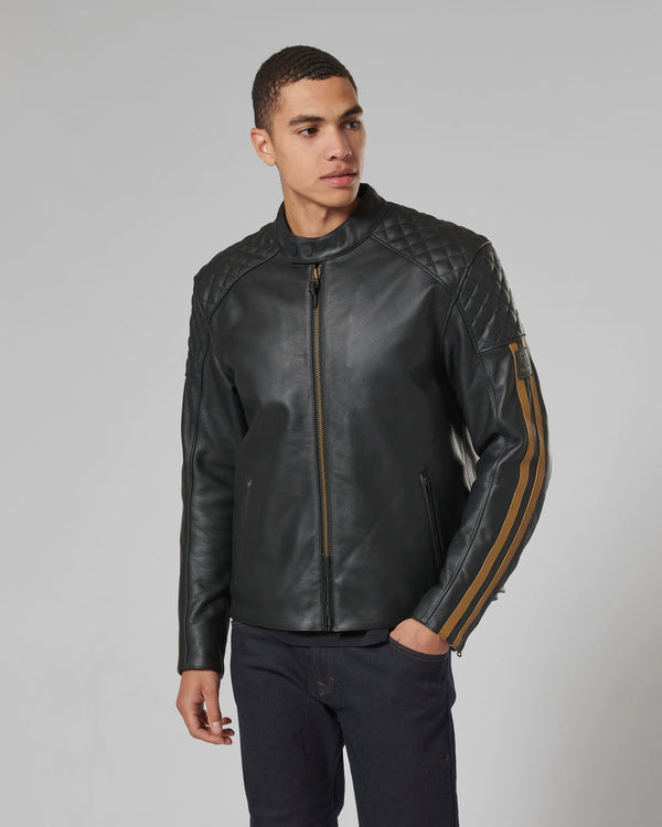 Braddan Sport Jacket in Black and Gold - SS23