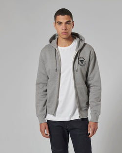 Digby Full-Zip Hoodie in Grey