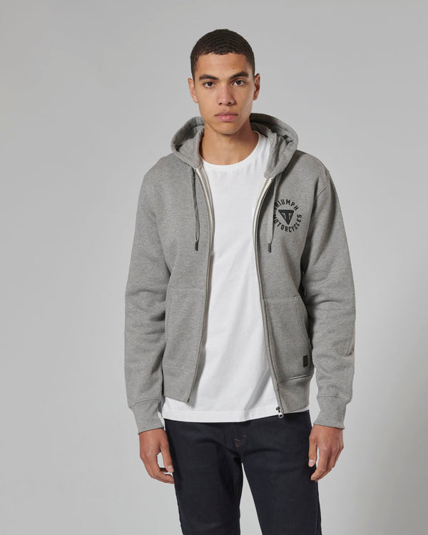 Digby Full-Zip Hoodie in Grey