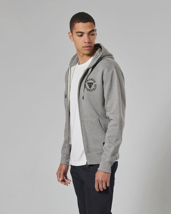 Digby Full-Zip Hoodie in Grey