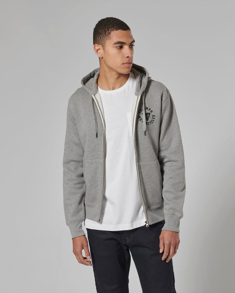 Digby Full-Zip Hoodie in Grey