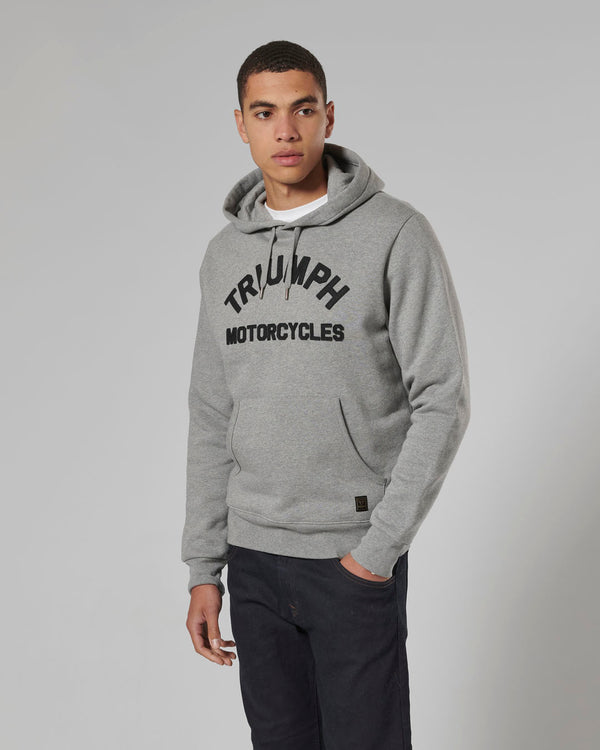 Carrick Pull-On Hoodie in Grey Marl - SS23