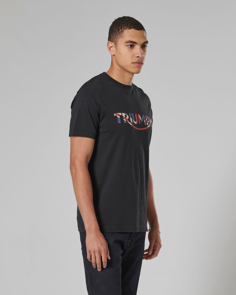 Orford Flag Logo Tee in Black