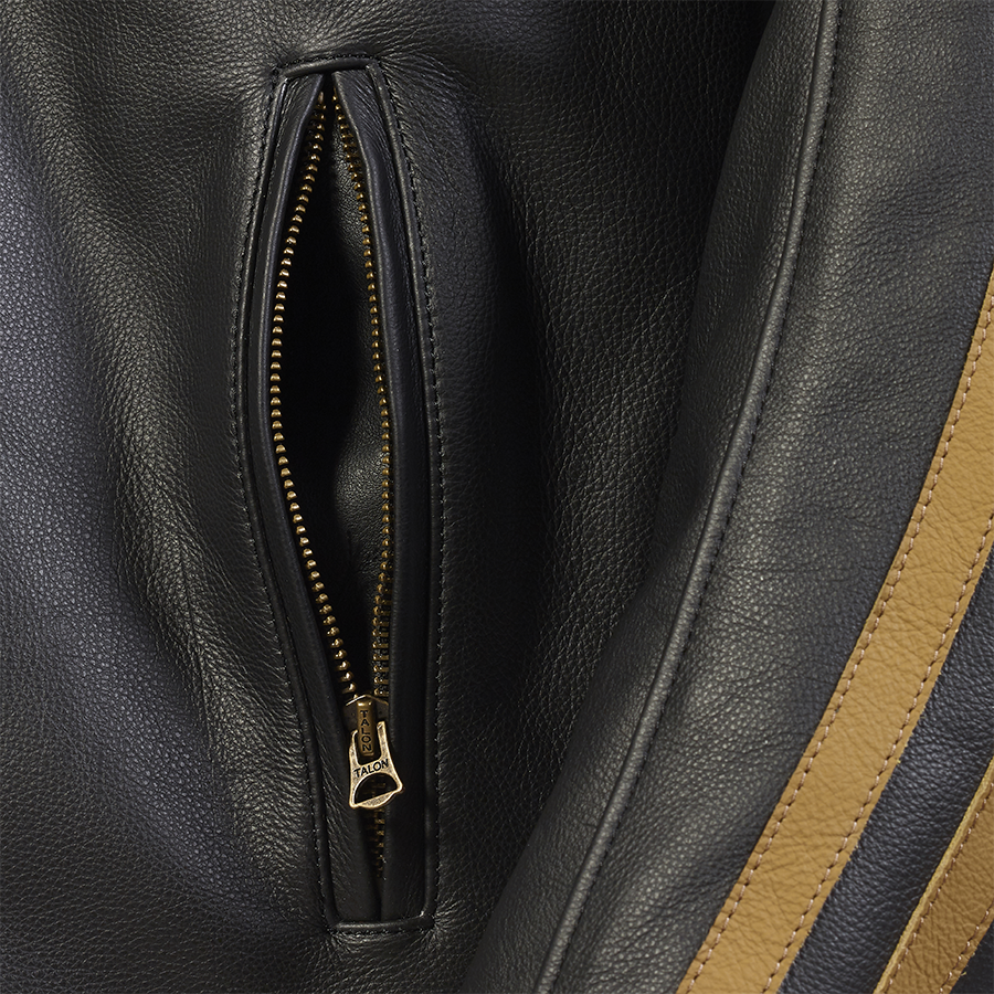 Braddan Sport Jacket in Black and Gold - SS23