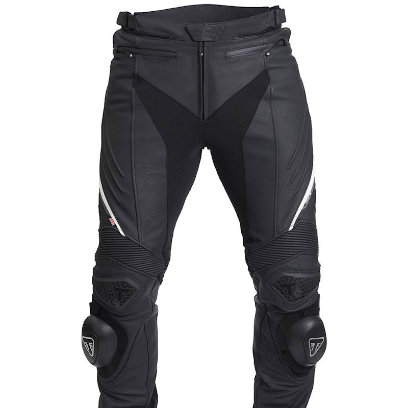 Triple Black Leather Motorcycle Jeans - black friday