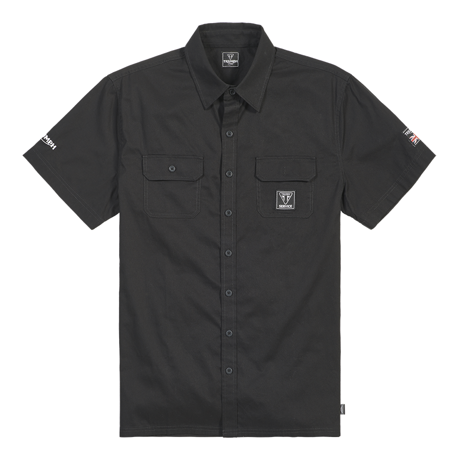 MSSS22807 - SERVICE 2 WORK SHIRT-L - Genuine Triumph Motorcycle Product