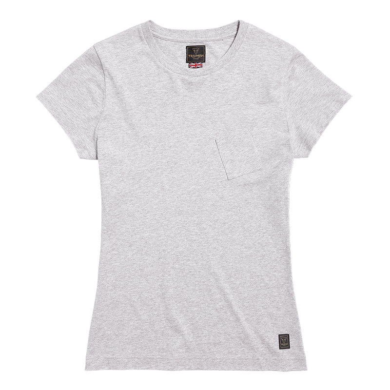 Sydney Womens Pocket Tee in Grey