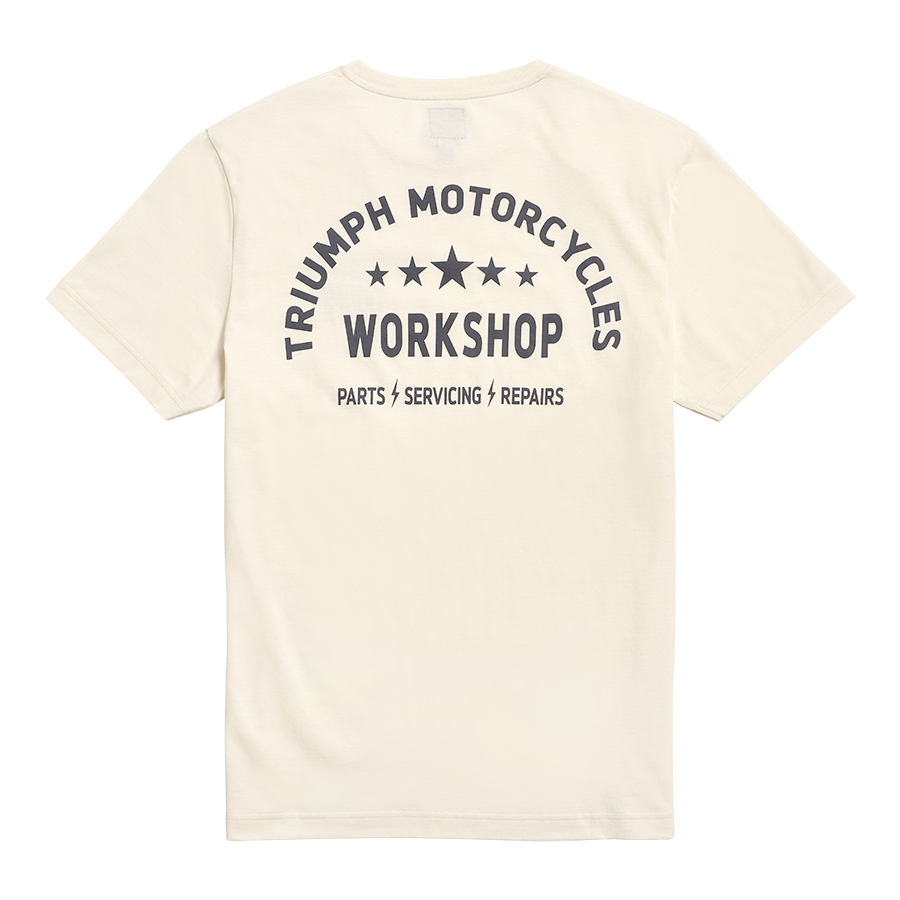 Workshop Crew Neck Tee in Bone - black friday