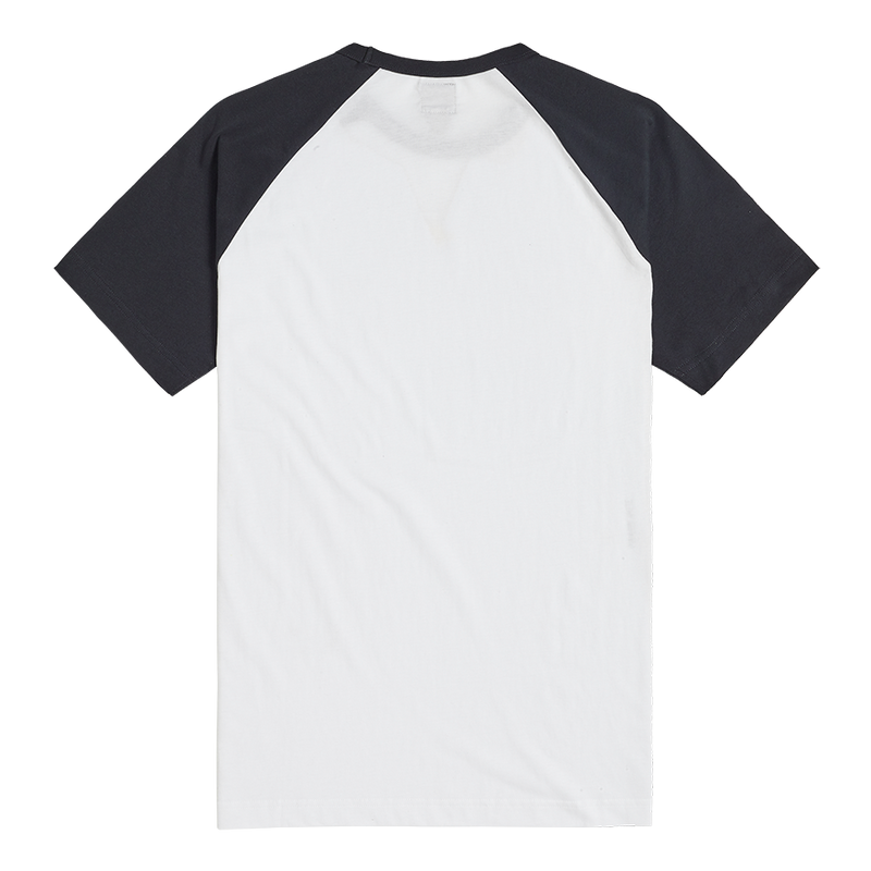 Saltern Contrast Sleeve Tee in White and Black - SS23