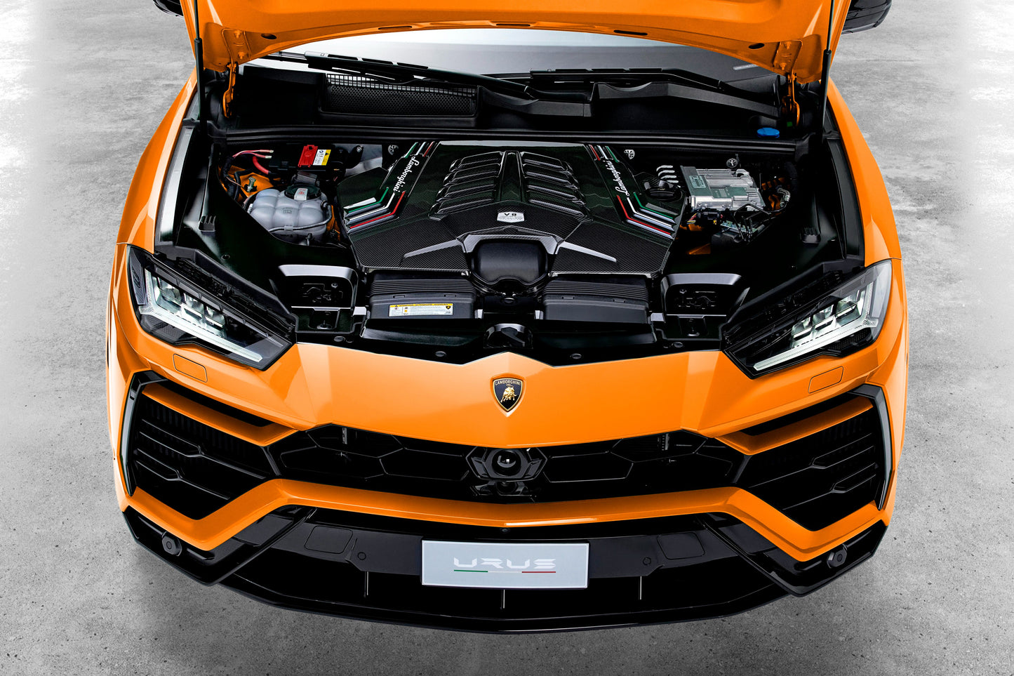 Lamborghini Urus Carbon Fibre Engine Bay