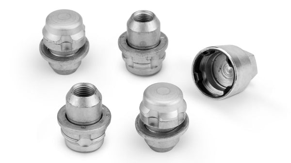 Locking Wheel Nuts - Silver finish