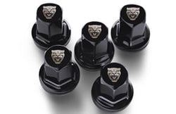 Jaguar Logo Black Wheel Nuts